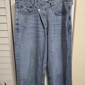 Agolde Light Blue Straight Leg Jeans